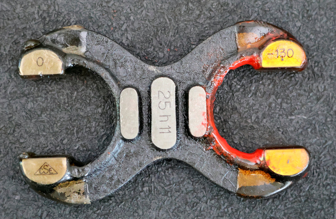 Bild des Artikels Grenzrachenlehre-Doppelmäulig-25mm-h11-Toleranzbereich--130/0µm-gebraucht