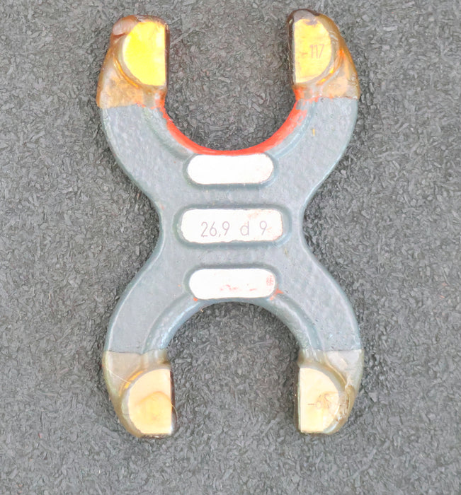 Bild des Artikels Grenzrachenlehre-Doppelmäulig-26,9mm-d9-Toleranzbereich--117/-65µm-gebraucht