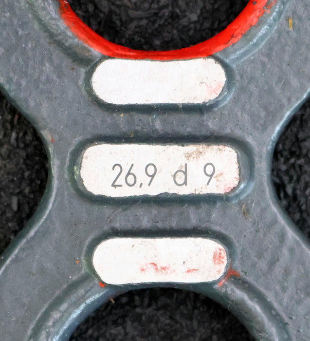 Bild des Artikels Grenzrachenlehre-Doppelmäulig-26,9mm-d9-Toleranzbereich--117/-65µm-gebraucht