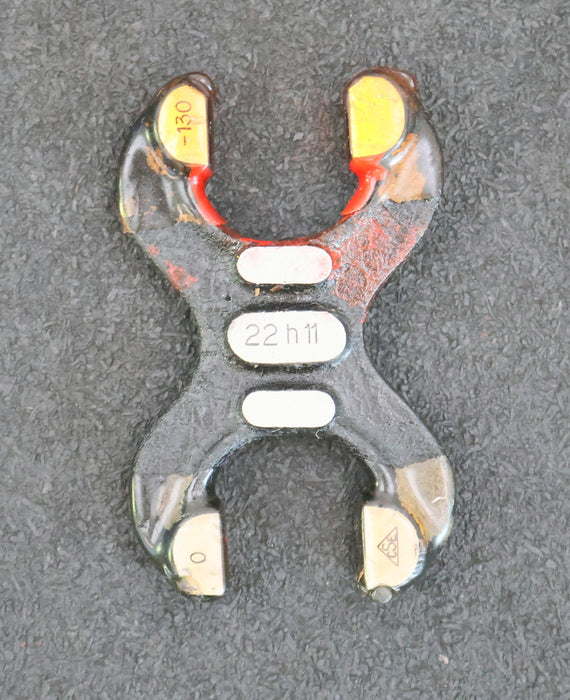 Bild des Artikels Grenzrachenlehre-Doppelmäulig-22mm-h11-Toleranzbereich--130/0µm-gebraucht