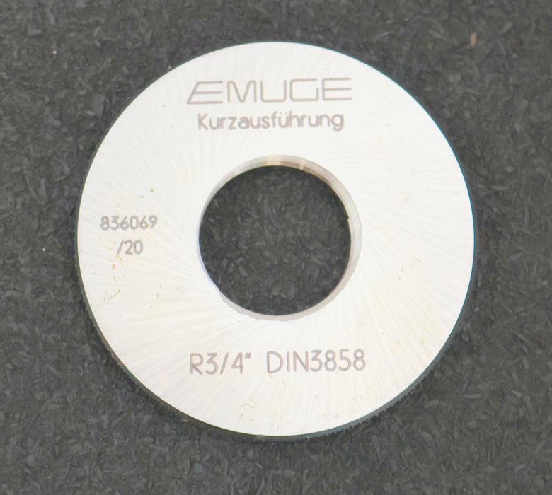 Bild des Artikels EMUGE-Gewindegrenzlehrring-Gut/Ausschuss-Prüfring-R3/4-DIN3858-Kurzausführung