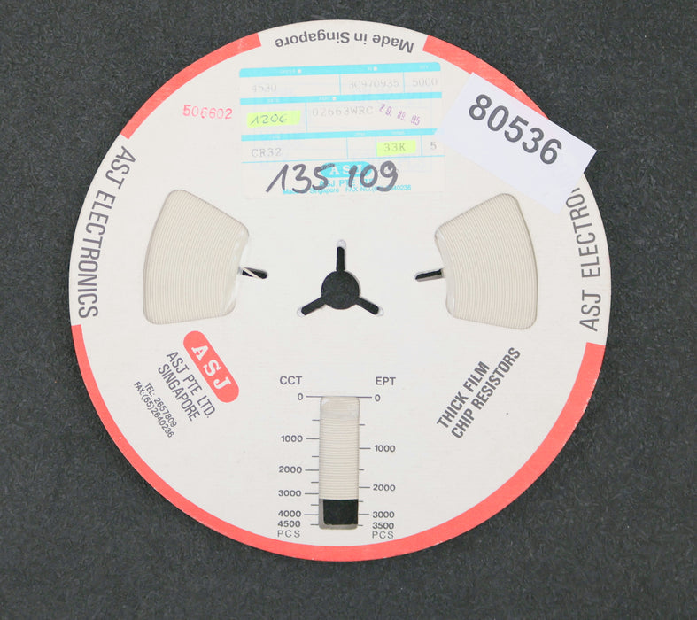 Bild des Artikels ASJ-ELECTRONICS-3000x-SMD-Widerstand-33kΩ-1206-CR-32-33000-Ohm-Model-02663WRC
