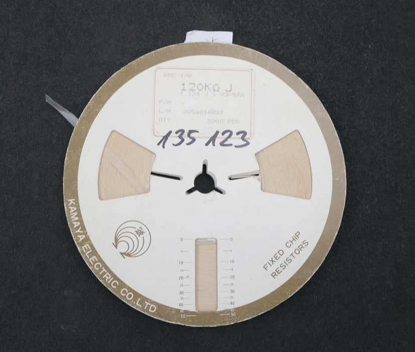 Bild des Artikels KAMAYA-ELECTRIC-4500x-SMD-Widerstand-120kΩ-RMC-1/8-124J-120000-Ohm-Model-72-5TA