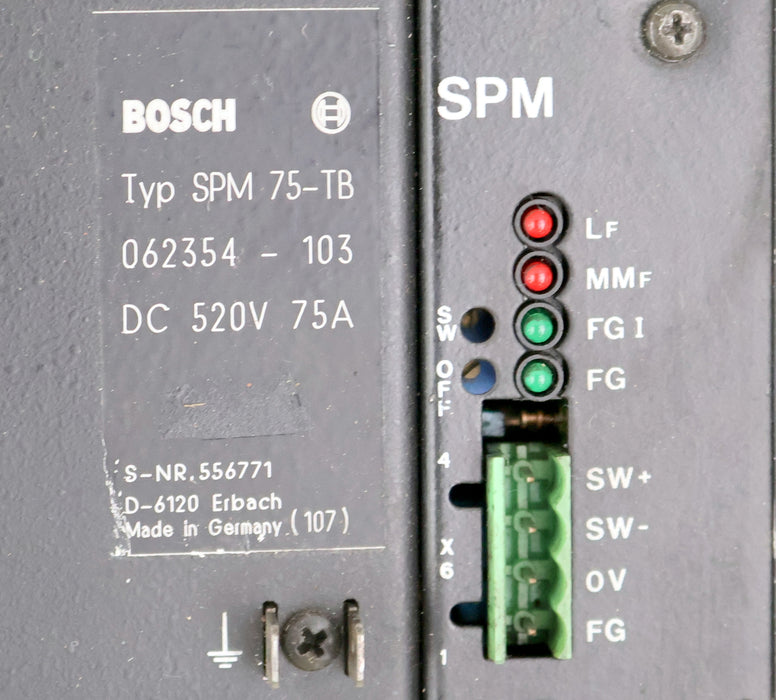 Bild des Artikels BOSCH-Spindelmodul-SPM-SPM-75-TB-062354-103-520VDC-75A-!-überholt/overhauled-!