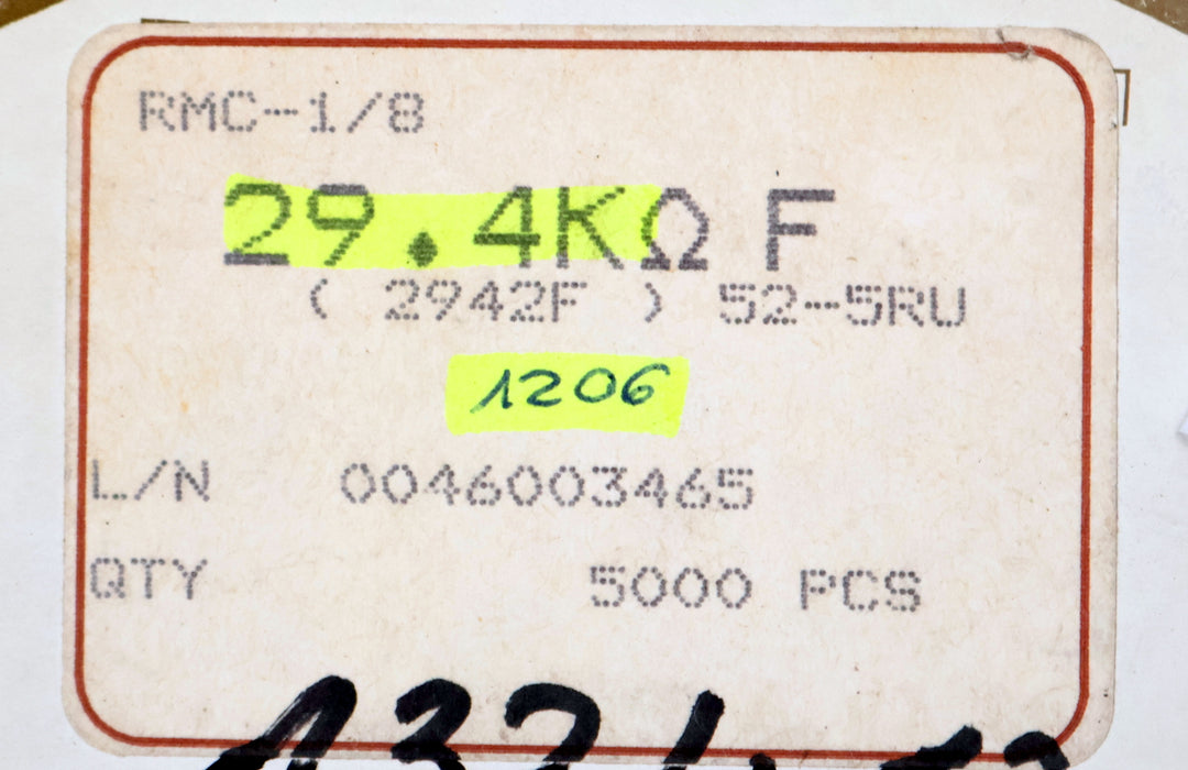Bild des Artikels KAMAYA-ELECTRIC-4500x-SMD-Widerstand-29,4kΩ-RMC-1/8-2942F-29400-Ohm-Model-52-5RU