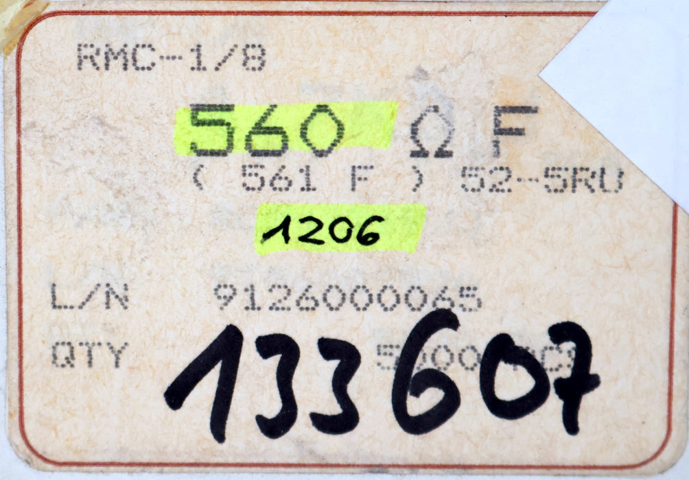 Bild des Artikels KAMAYA-ELECTRIC-4500x-SMD-Widerstand-560Ω-RMC-1/8-561F-560-Ohm-Model-52-5RU