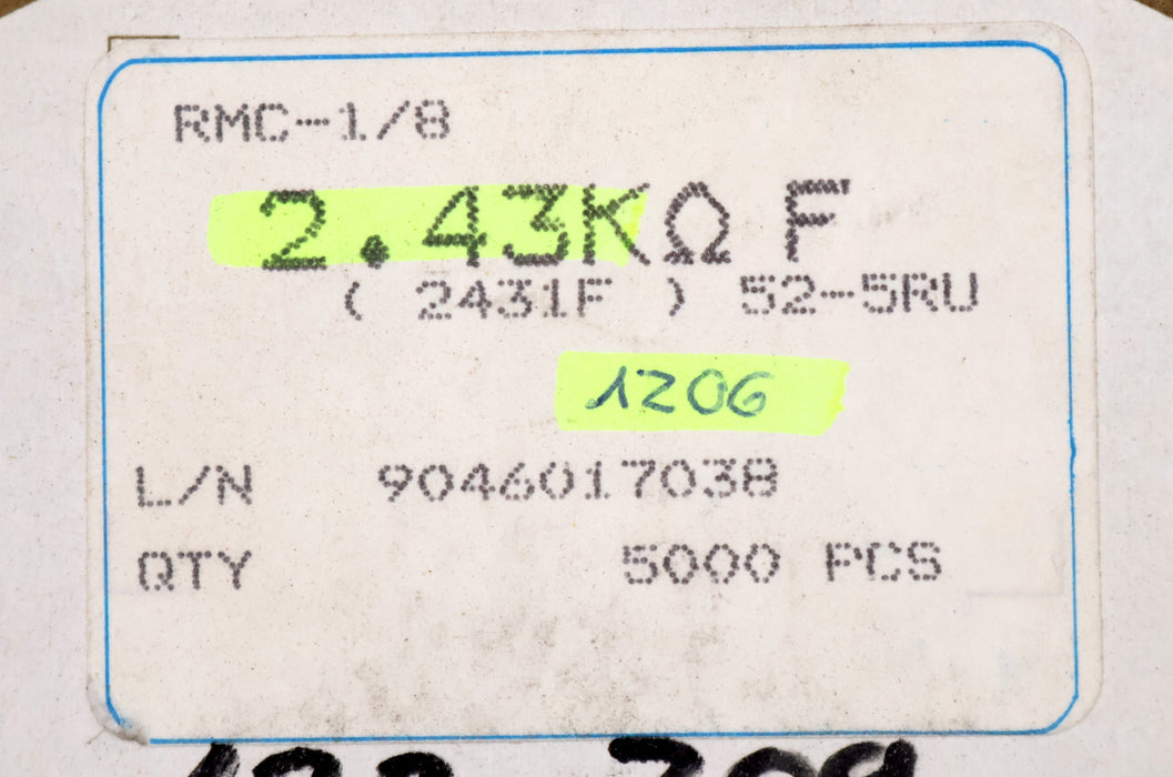 Bild des Artikels KAMAYA-ELECTRIC-4700x-SMD-Widerstand-2,43kΩ-RMC-1/8-2431F-2430-Ohm-Model-52-5RU