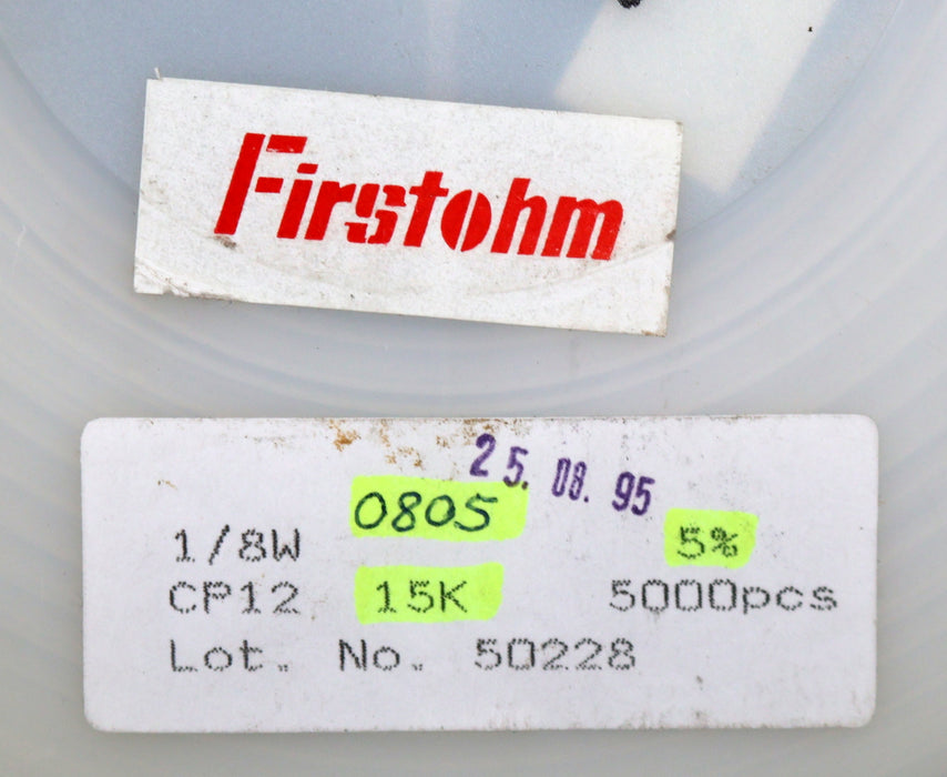 Bild des Artikels FIRSTOHM-4500x-SMD-Widerstand-15kΩ-CP12-1/8W-15000-Ohm-Lot.No.-50717