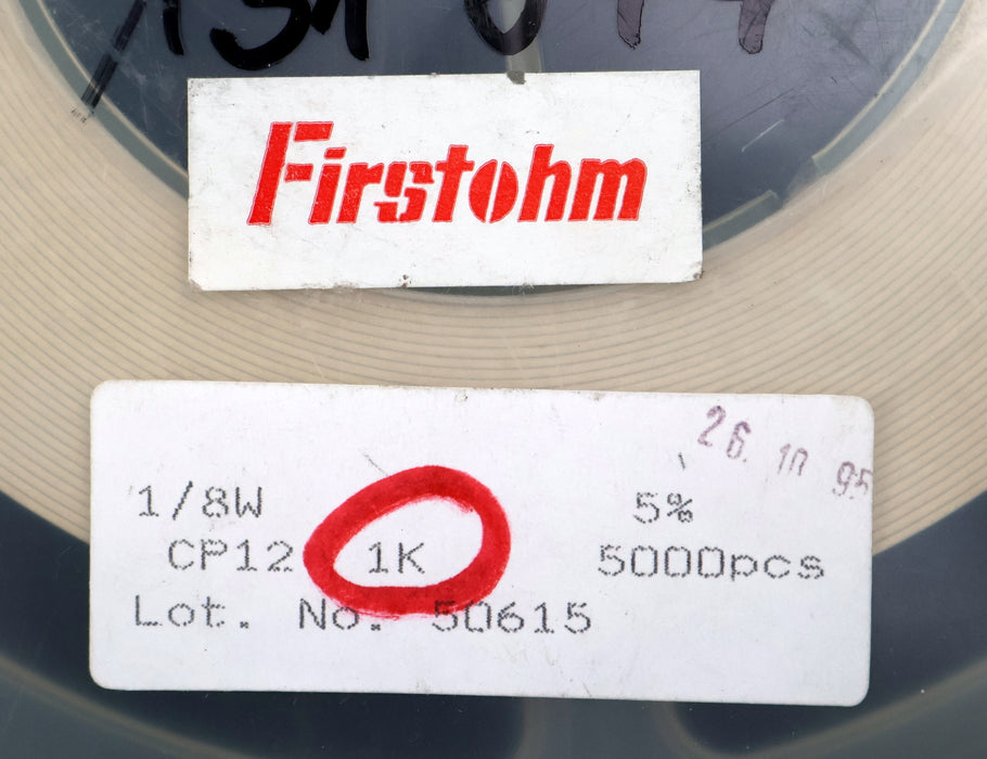 Bild des Artikels FIRSTOHM-2500x-SMD-Widerstand-1kΩ-CP12-1/8W-1000-Ohm-Lot.No.-50615