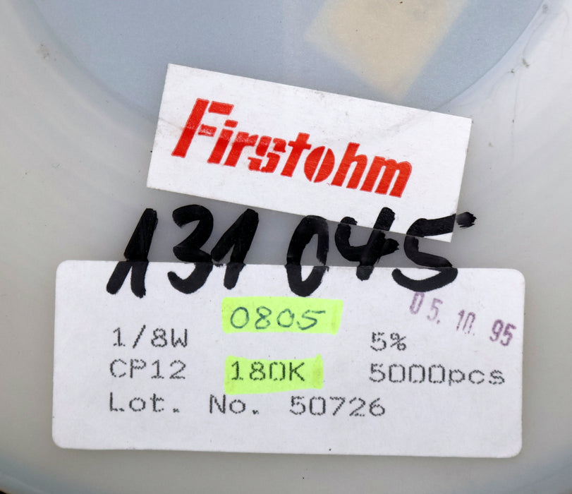 Bild des Artikels FIRSTOHM-4900x-SMD-Widerstand-180kΩ-CP12-1/8W-180000-Ohm-Lot.No.-50726