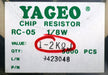 Bild des Artikels YAGEO-1000x-SMD-Widerstand-2kΩ-0805-2000-Ohm-Model-RMC1/10-WRC04162