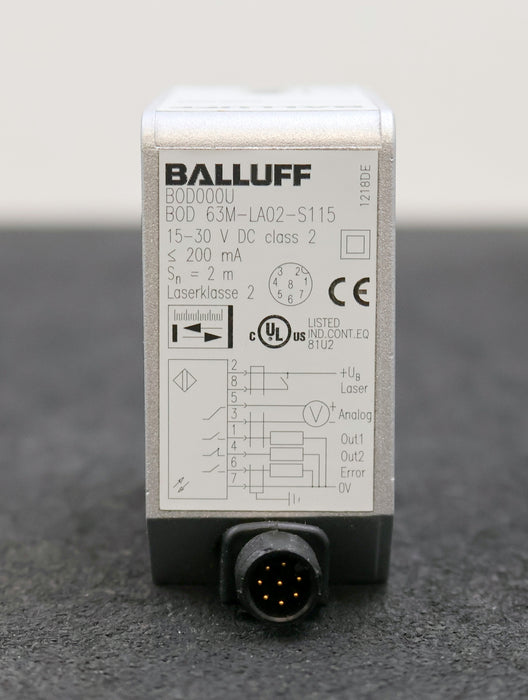 Bild des Artikels BALLUFF-Laser-Distanzsensor-BOD-63M-LA02-S115-15-30VDC-Laserklasse-2-200mA