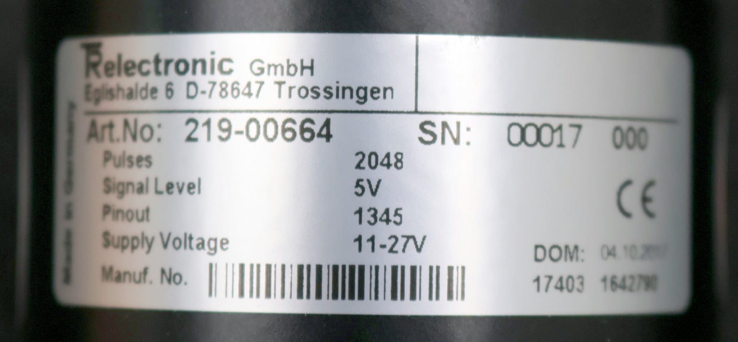 Bild des Artikels TR-Electronic-Inkremental-Drehgeber-Art.No-219-00664-Pulses-2048-Signal-Level-5V
