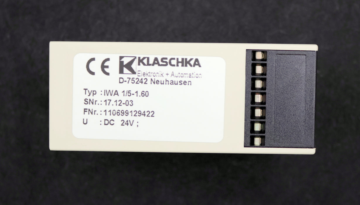 Bild des Artikels KLASCHKA-Impulszahlwandler-IWA-1/5-1.60-24VDC-unbenutzt-in-OVP