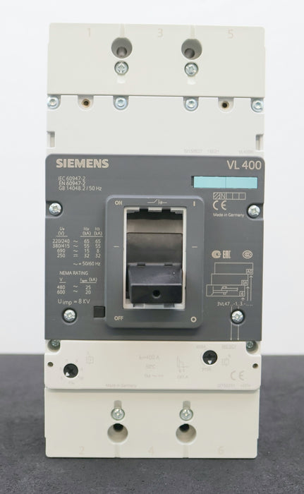 Bild des Artikels SIEMENS-Leistungsschalter-VL400-3VL4740-1DC36-0AA0-415VAC-3-polig-IR-320...400A