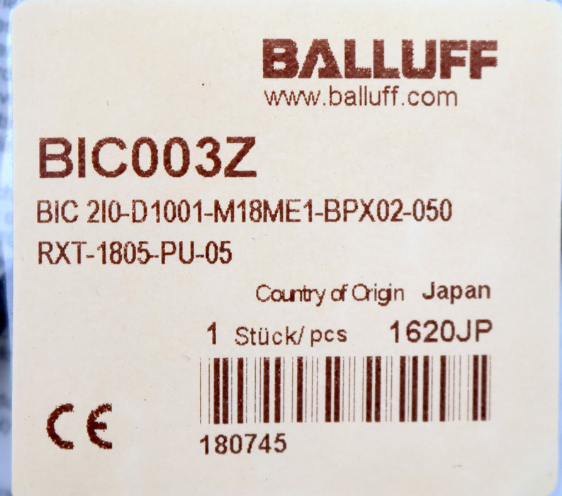 Bild des Artikels BALLUFF-Detector-BIC003Z-BIC-2I0-D1001-M18ME1-BPX02-050-Kabellänge-5m