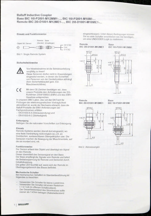 Bild des Artikels BALLUFF-Transmitter-BIC002P-BIC-1I0-P2001-M18MEI-BPX03-050-Kabellänge-5m