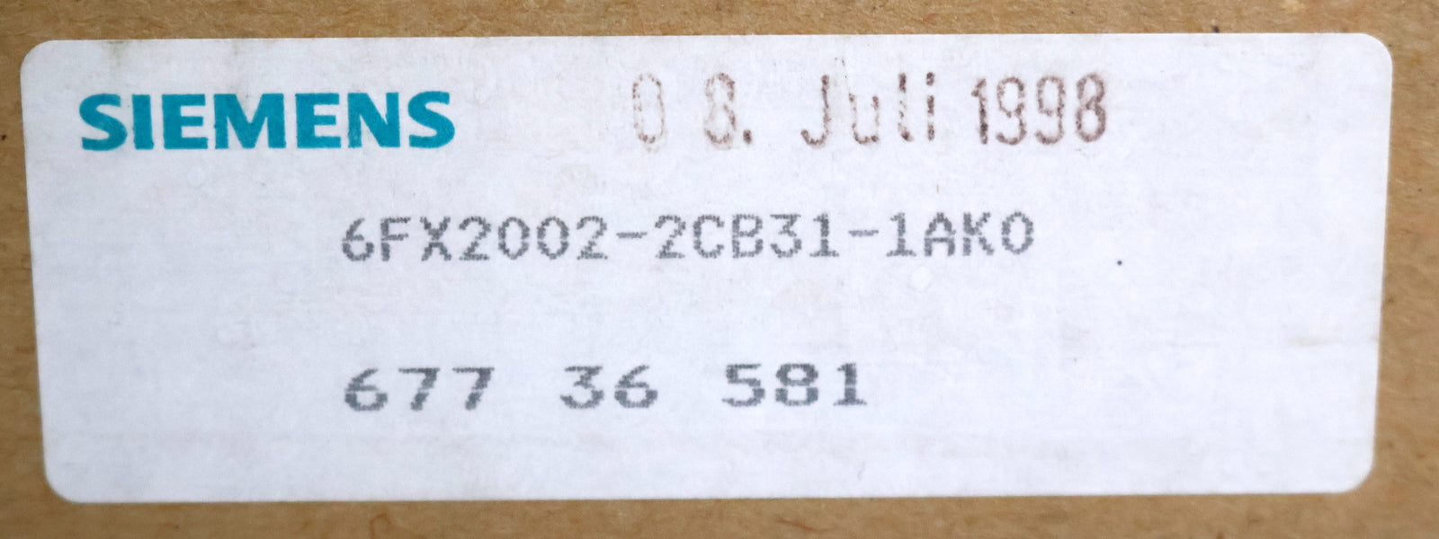 Bild des Artikels SIEMENS-9m-Signalleitung-6FX2002-2CB31-1AK0-konfektioniert-611A-ZU-1FT5-TG/RLG