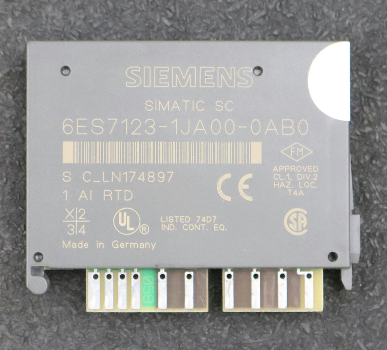 Bild des Artikels SIEMENS-SIMATIC-Analog-Eingangsbaugruppe-6ES-7123-1JA00-0AB0-gebraucht