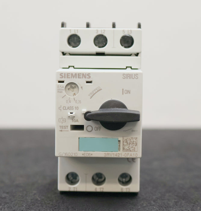 Bild des Artikels SIEMENS-Leistungsschalter-3RV1421-0FA10-0,35-0,5A-unbenutzt-in-OVP