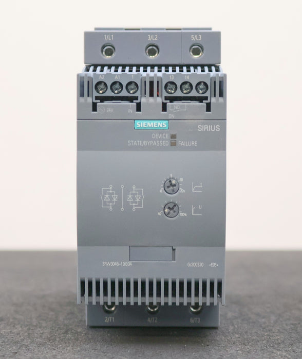 Bild des Artikels SIEMENS-SIRIUS-Sanftstarter-3RW3046-1BB04-Us-24V-80A-Ue-200-480V-50/60Hz