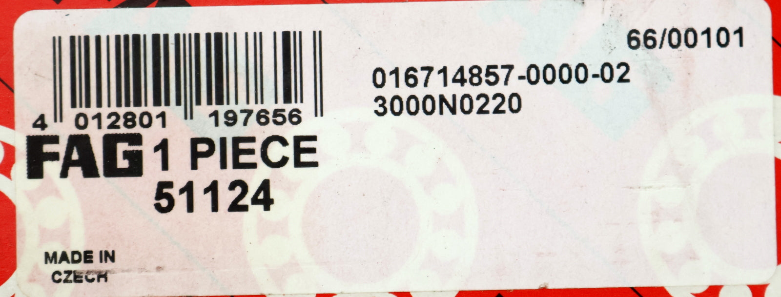 Bild des Artikels FAG-Axial-Rillenkugellager-51124-AußenØ-155mm-InnenØ-120mm-Breite-25mm-unbenutzt