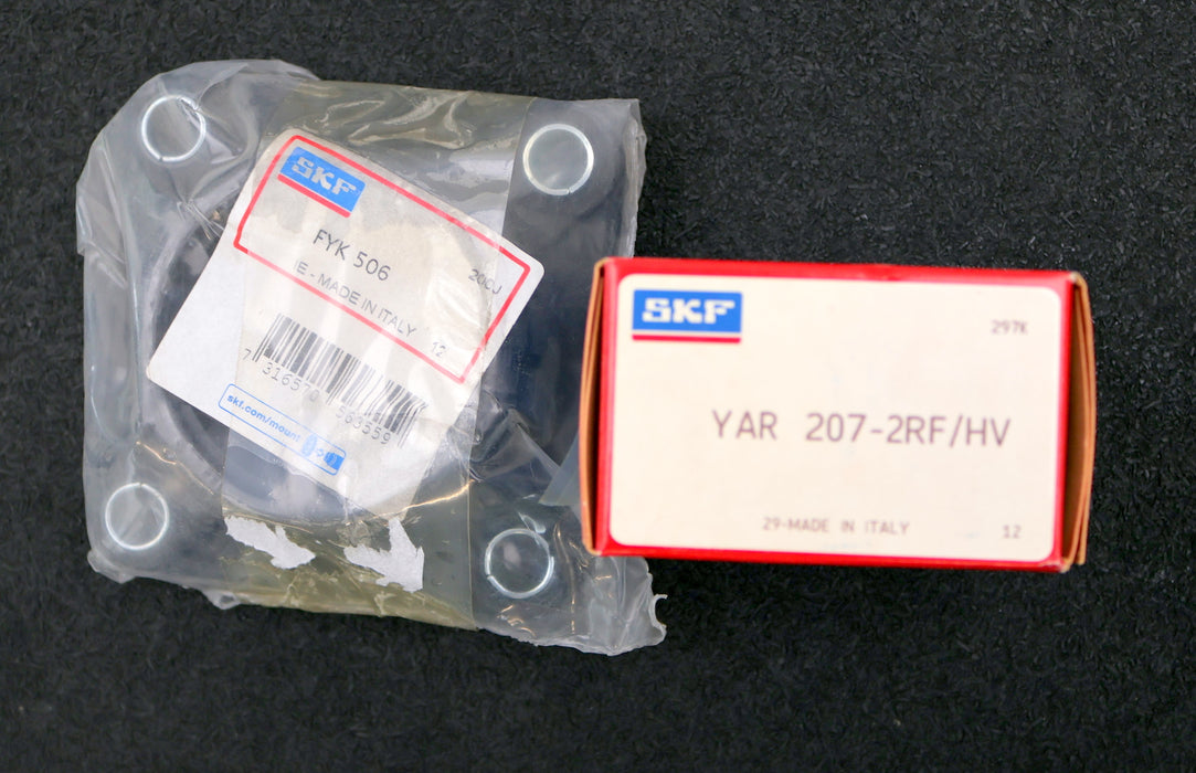 Bild des Artikels SKF-Y-Flanschlagereinheit-mit-Gehäuse-YAR-207-2RF/HV-FYK-506-Lager:-AußenØ-72mm