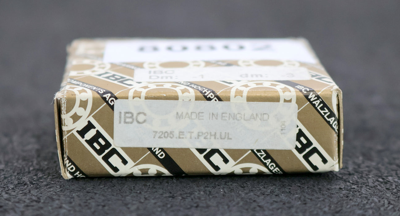 Bild des Artikels IBC-Kugellager-7205-E-T-P2H-UL-AußenØ-22mm-InnenØ-25mm-Breite-15mm-unbenutzt-OVP