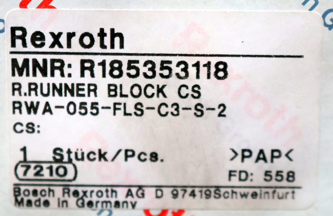 Bild des Artikels REXROTH-Rollenwagen-roller-runner-RWA-055-FLS-C3-S-2-R185353118-Gr.-55-FLS