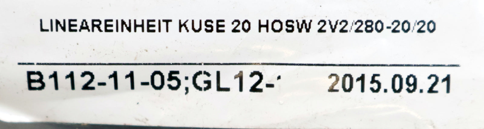 Bild des Artikels INA-Linearführung-mit-2-Schlitten-KWSE20-H-G3-V2-Schienenlänge-278mm-unbenutzt