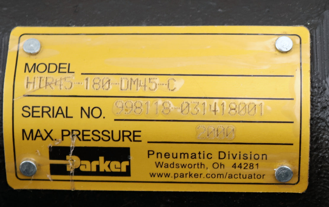 Bild des Artikels PARKER-Hydraulische-Drehantrieb-HTR-Serie-HTR45-180-DM45-C-180°-Drehung