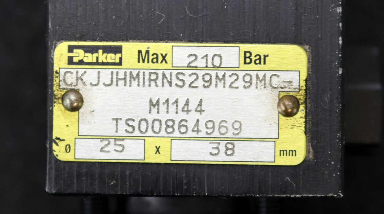 Bild des Artikels PARKER-Hydraulikzylinder-CKJJHMIRNS29M29MC-M1144-Ø-25x38mm-max.-210bar