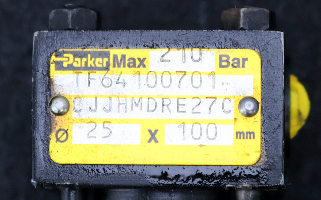 Bild des Artikels PARKER-Hydraulikzylinder-CJJHMDRE27C-Ø-25x100mm-max.-210bar-gebraucht