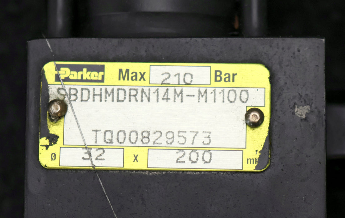 Bild des Artikels PARKER-Hydraulikzylinder-mit-Gelenkarm-SBDHMDRN14M-M1100-Ø-32x200mm-max.-210bar
