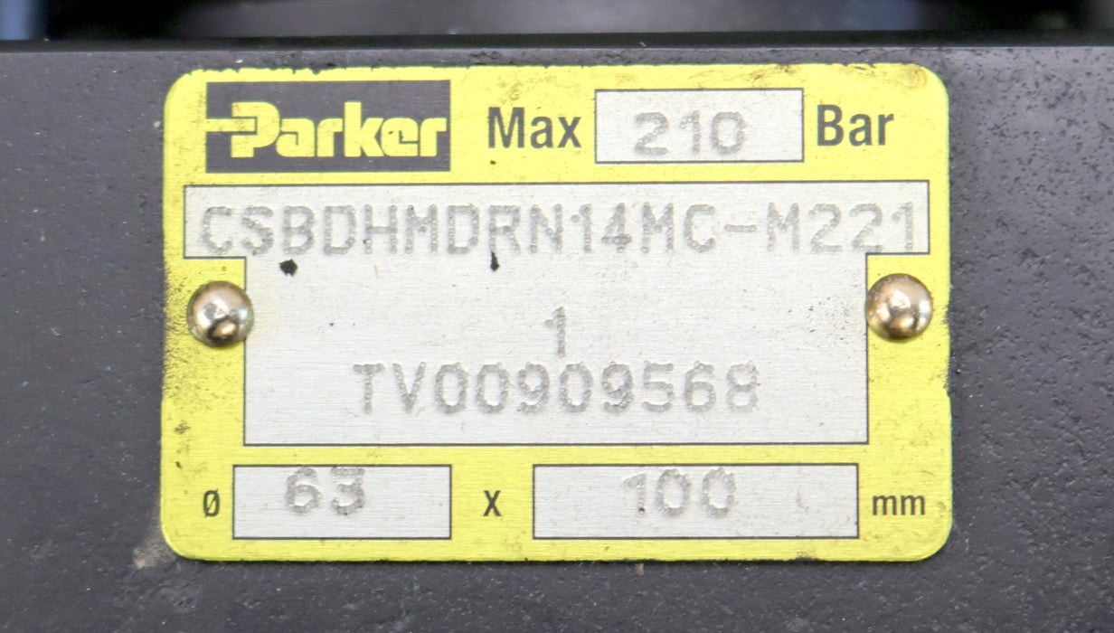 Bild des Artikels PARKER-Hydraulikzylinder-mit-Gelenkarm-CSBDHMDRN14MC-M2211-Ø-63x100mm
