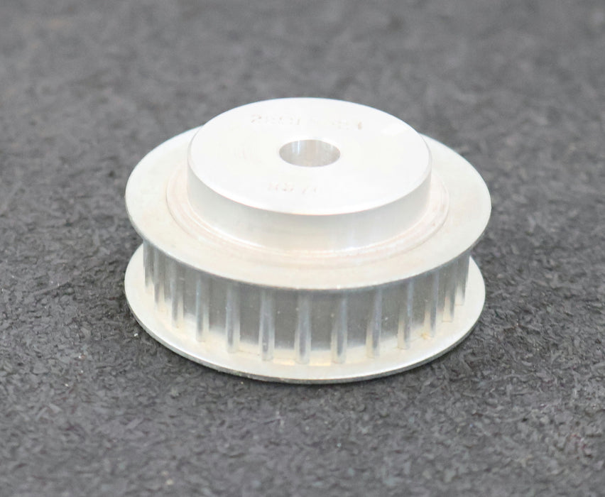 Bild des Artikels Aluminium-Zahnscheibe-Pulley-mit-beidseitiger-Bordscheibe-28ST5-21-Profil:-T5