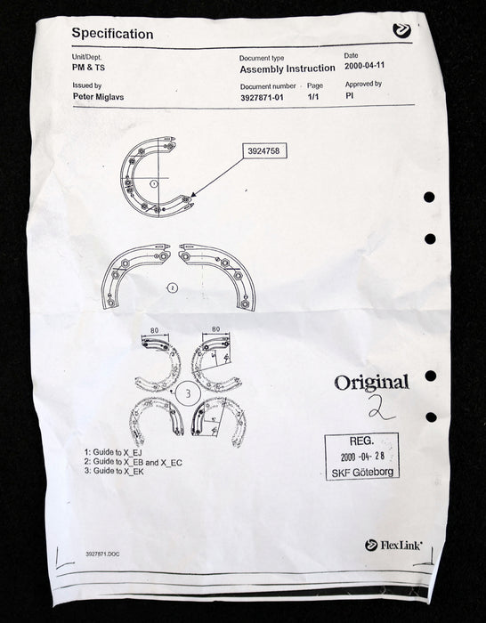 Bild des Artikels FLEXLINK-Führung-Ersatzteil-XK-guide-spare-part-XK-5051421-/-3924758-unbenutzt