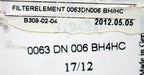 Bild des Artikels HYDAC-Filterelement-0063-DN-006-BH4HC-Art.Nr.-319491-unbenutzt-in-OVP
