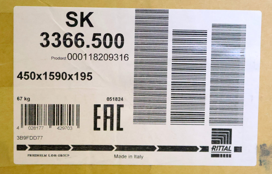 Bild des Artikels RITTAL-Wandanbau-Kühlgerät-SK-3366.500-L35-L35-50/60-Hz:-1,6-/-1,6-kW-unbenutzt