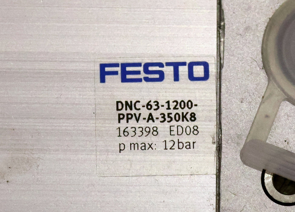 Bild des Artikels FESTO-Normzylinder-DNC-63-1200-PPV-A-350K8-Mat.Nr.-163398-KolbenØ-63mm