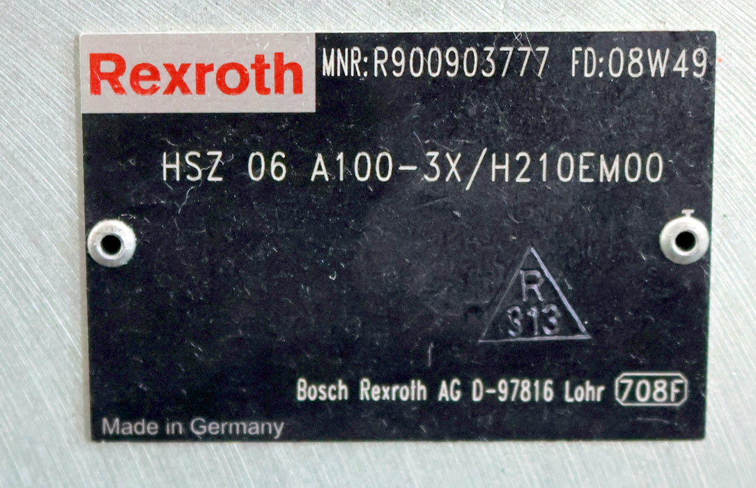 Bild des Artikels REXROTH-Zwischenplatte-mit-Druckbegrenzungsventil-HSZ-06-A100-3X/H210EM00