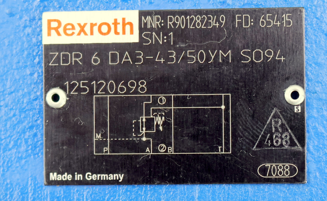 Bild des Artikels REXROTH-Druckreduzierventil-ZDR-6-DA3-43/50YM-S094-R901282349-ohne-Schlüssel
