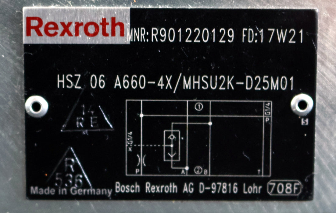 Bild des Artikels REXROTH-Zwischenplatte-HSZ-06-A660-4X/MHSU2K-D25M01-R901220129-max.-315bar