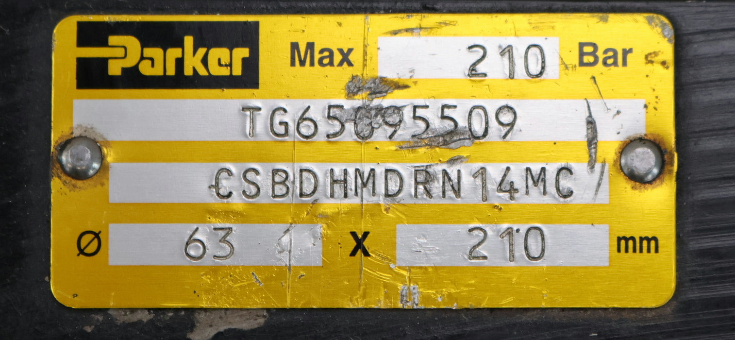 Bild des Artikels PARKER-Hydraulikzylinder-mit-Gelenkarm-CSBDHMDRN14MC-Ø-63x210mm-max.-210bar