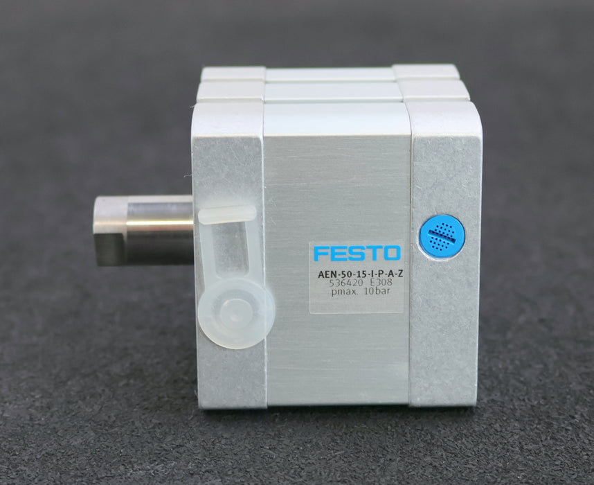 Bild des Artikels FESTO-Kompsktzylinder-AEN-50-15-I-P-A-Z-Mat.Nr.-536420-KolbenØ-50mm-Hub-15mm