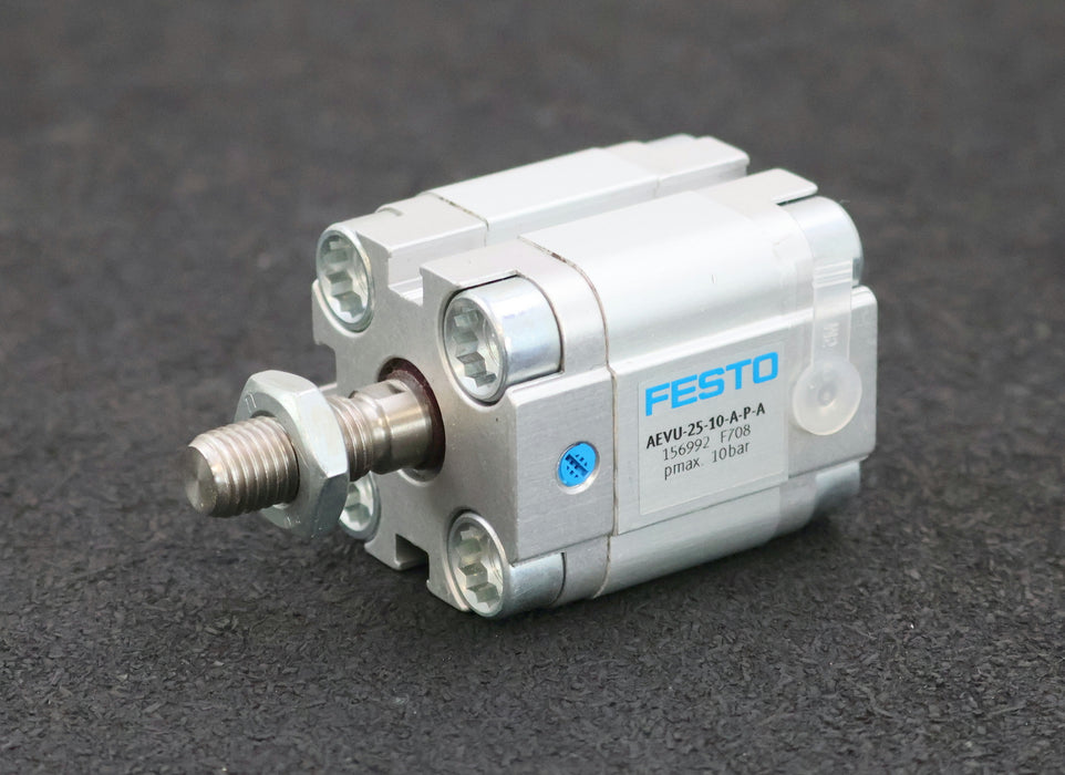 Bild des Artikels FESTO-Kompsktzylinder-AEVU-25-10-A-P-A-Mat.Nr.-156992-KolbenØ-25mm-Hub-10mm