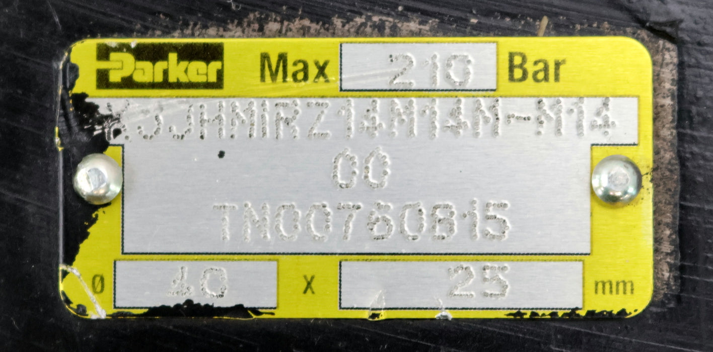 Bild des Artikels PARKER-Hydraulikzylinder-KJJHMIRZ14M14M-M1400-Ø-40x25mm-max.-210bar-gebraucht