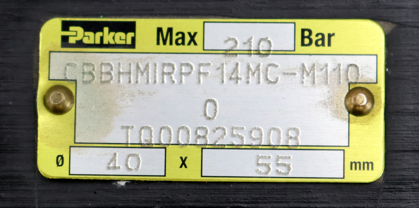 Bild des Artikels PARKER-Hydraulikzylinder-mit-Kuppelbolzen-Doppelsteg-CBBHMIRPF14MC-M1100