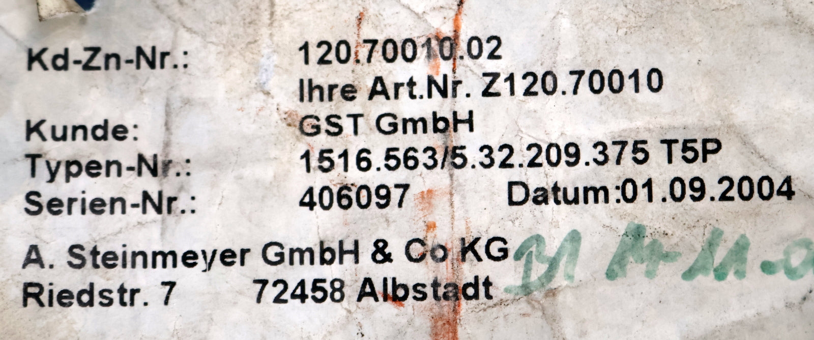 Bild des Artikels STEINMEYER-Kugelrollspindel-mit-einer-Mutter-Nr.-1516.563/5.32.209.375-T5P