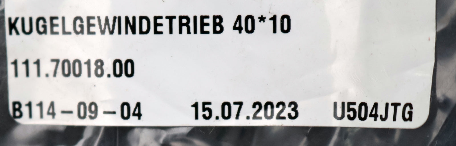 Bild des Artikels SZMICRON-Kugelrollspindel-mit-einer-Mutter-40*10-Typ-111.70018.00-SpindelØ-40mm